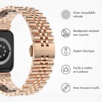 Selencia Bracelet Metallique Jubilee Apple Watch | 38/40/41/42 mm - Rose Doré