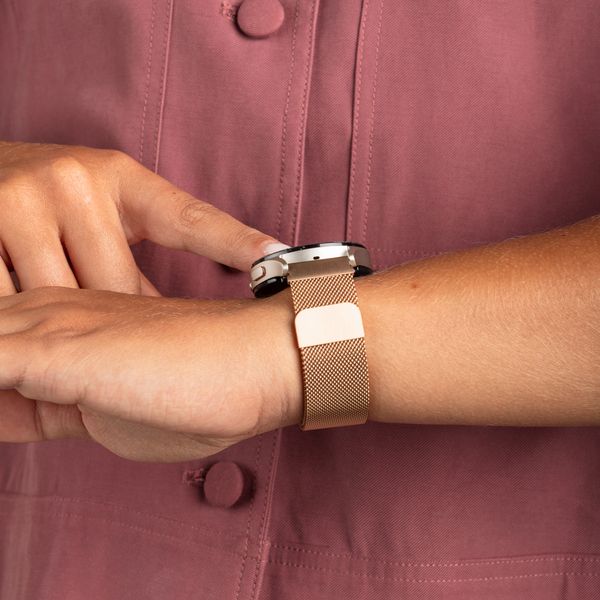 imoshion Bracelet magnétique milanais Samsung Galaxy Watch 9 (40/44mm) / Watch 8 (40/44mm) / Classic (46mm) - Rose Doré