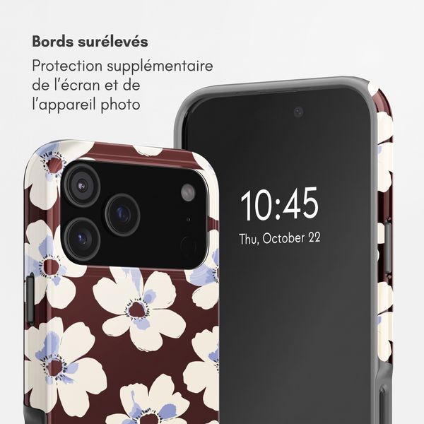 Selencia Coque arrière Vivid Apple iPhone 17 Pro - Choco Flower Pop