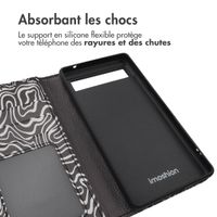 imoshion Étui de télephone portefeuille Design Google Pixel 6a - Black And White