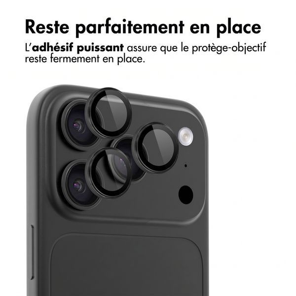 imoshion Lot de 2 protections d'objectif de caméra pour Apple iPhone 18 Pro / 18 Pro Max - Noir