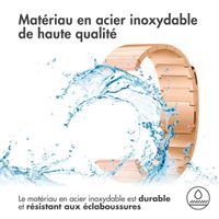 Selencia Bracelet magnétique en acier  - Connexion universelle 22 mm - Rose Doré