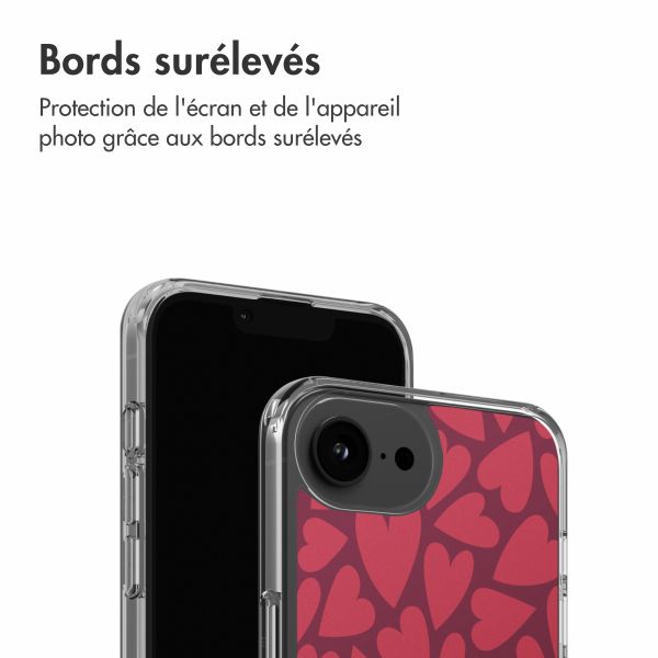 imoshion Coque Design Apple iPhone 17e / 16e - Hearty Coral Dust