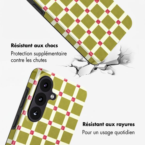 Selencia Coque arrière Vivid Samsung Galaxy S26 - Check This Olive