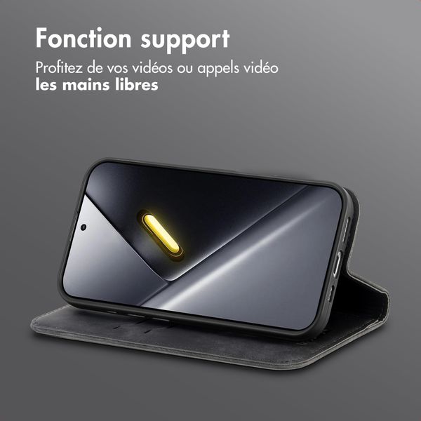 imoshion Étui de téléphone portefeuille Slim Xiaomi Poco X8 Pro - Noir