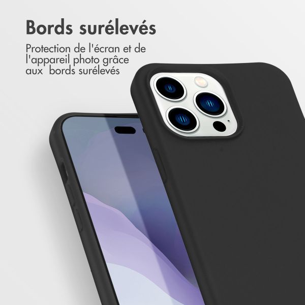 imoshion Coque de couleur avec cordon amovible Apple iPhone 14 Pro Max - Noir