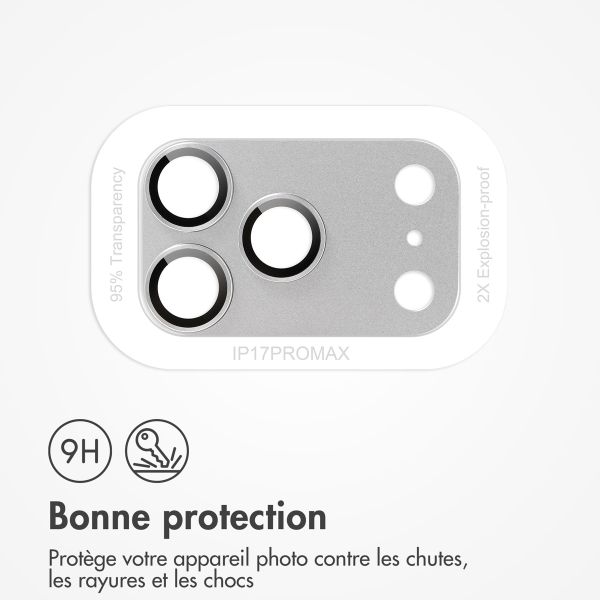 imoshion Protection Caméra en verre trempé 2 Pack Apple Apple iPhone 17 Pro Max - Silver