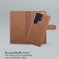 Selencia Étui portefeuille amovible Olyn avec MagSafe Samsung Galaxy S24 Ultra - Marron