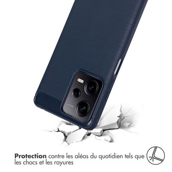 imoshion Coque Brushed Xiaomi Redmi Note 12 Pro / Xiaomi Poco X5 - Bleu foncé