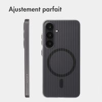 Accezz Coque arrière Lite avec MagSafe | Fluted | Samsung Galaxy S25 - Gris