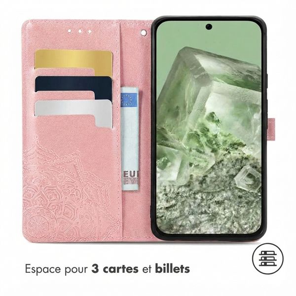 imoshion Etui de télephone Mandala Google Pixel 8a - Rose Doré