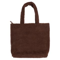 Selencia Sac Fourre-tout Zaya - Teddy Sac Ordinateur 16 pouces - Choco Brown