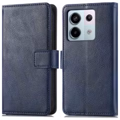 imoshion Étui de télephone portefeuille de luxe Xiaomi Redmi Note 13 Pro (5G) / Poco X6 - Bleu foncé