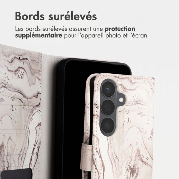 imoshion Étui de télephone portefeuille Design Samsung Galaxy S26 - Sandy Marble
