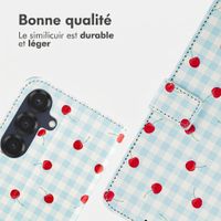 imoshion Étui de télephone portefeuille Design Samsung Galaxy S25 - Cherry Check
