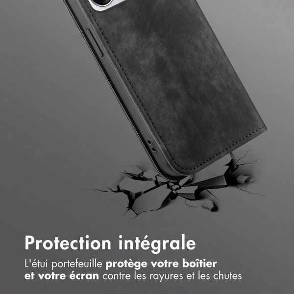 imoshion Étui de téléphone portefeuille Slim Motorola Edge 70 Fusion - Noir