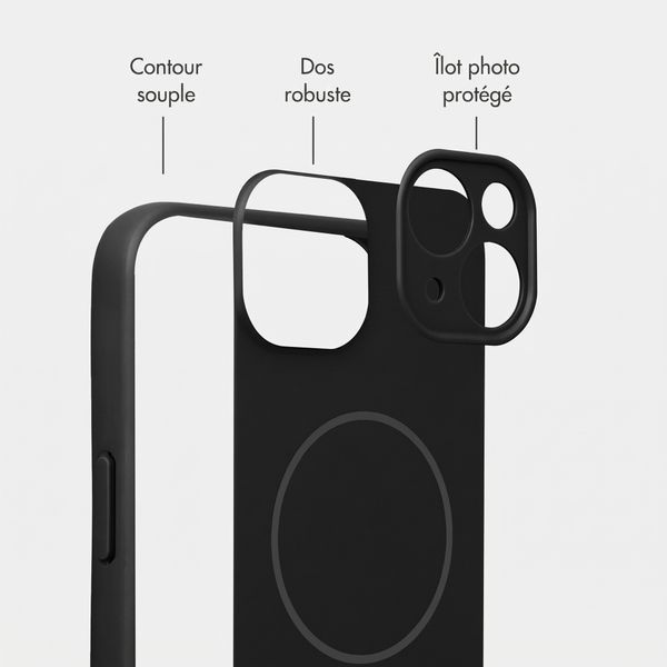 Accezz Coque Grip avec MagSafe Apple iPhone 14 - Noir