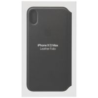 Apple Étui de télephone portefeuille Leather Folio Apple iPhone Xs Max - Noir