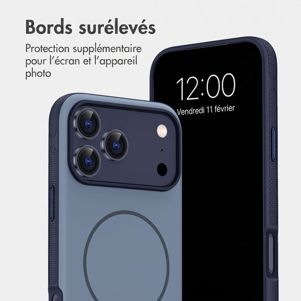 imoshion Coque arrière Color avec Thin MagSafe Ring Apple iPhone 17 Pro - Bleu foncé