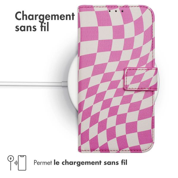 imoshion Étui de télephone portefeuille Design Samsung Galaxy A33 - Retro Pink