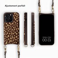 Selencia Nova coque arrière en cuir véritable avec porte-cartes Apple iPhone 13 Pro - Fawn Chic