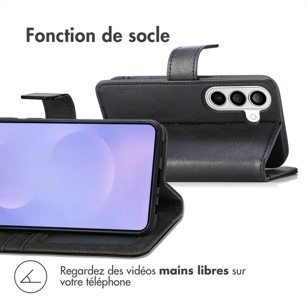 imoshion Étui de télephone portefeuille de luxe Samsung Galaxy S26 Plus - Noir