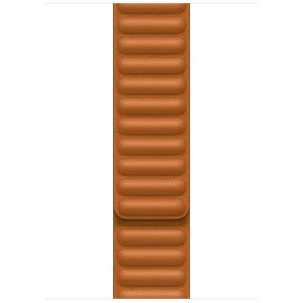 Apple Bracelet Leather Link Apple Watch | 44/45/46/49 mm - Taille S/M - Golden Brown