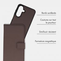 imoshion Étui portefeuille luxe 2-en-1 amovible Samsung Galaxy A26 - Marron