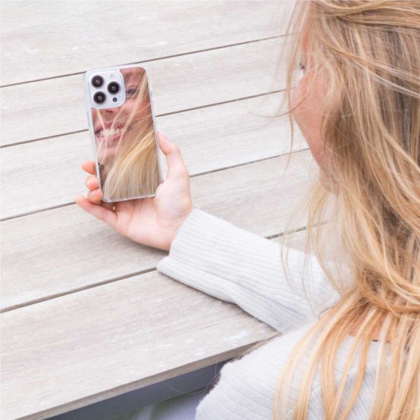 Selencia Coque Mirror Apple iPhone 13 - Argent
