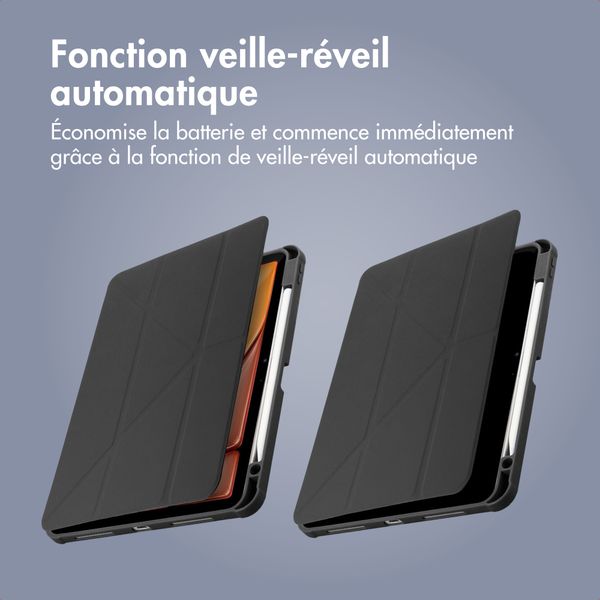 imoshion Coque tablette Origami Apple iPad Pro 11 (2018/2020/2021/2022) / Air 5 (2022) / Air 4 (2020) - Noir