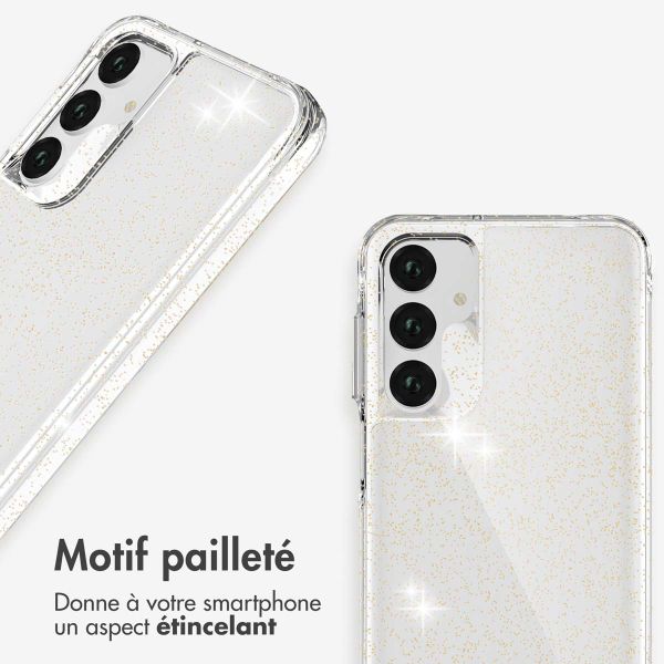 imoshion Coque arrière transparente Pailletée Samsung Galaxy A26 / A16 - Doré