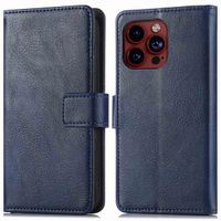 imoshion Étui de télephone portefeuille de luxe Apple iPhone 15 Pro Max - Bleu foncé