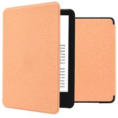 imoshion Étui de liseuse portefeuille Canvas Amazon Kindle (2024) / Amazon Kindle (2022) 11th gen - Peach