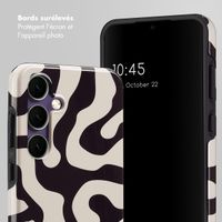 Selencia Coque arrière Vivid Samsung Galaxy S24 FE - Art Wave Black