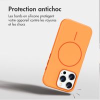 imoshion Coque arrière Color avec Thin MagSafe Ring Apple iPhone 16 Pro - Orange