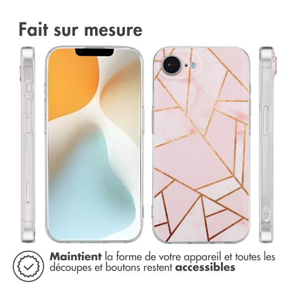 imoshion Coque Design Apple iPhone 17e / 16e - Pink Graphic