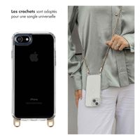 Selencia Coque arrière avec crochets amovibles Apple iPhone SE (2022 / 2020) / 8 / 7 - Transparent