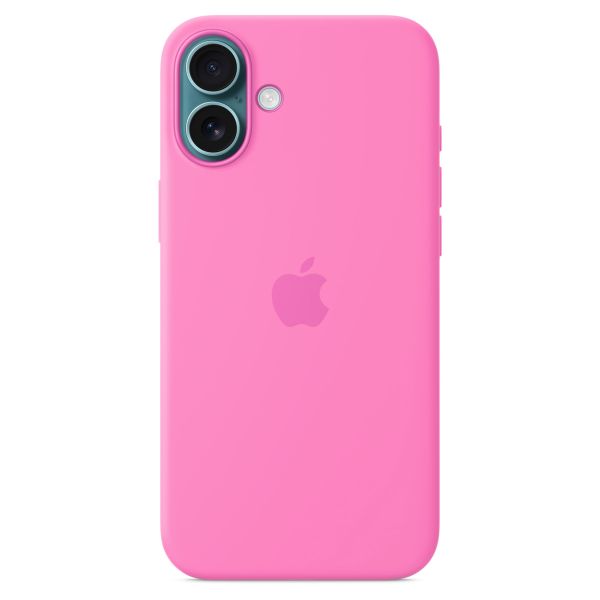 Apple Coque en silicone MagSafe Apple iPhone 16 Plus - Peony Pink