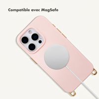 Selencia Coque arrière Rivièra avec MagSafe avec crochets amovibles Apple iPhone 16 Pro Max - Sorbet Pink
