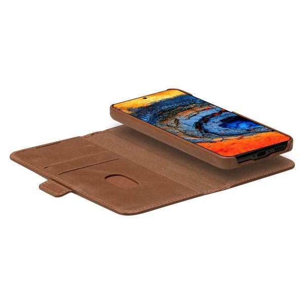 dbramante1928 Étui de télephone portefeuille Lynge Samsung Galaxy S25 Plus - Marron
