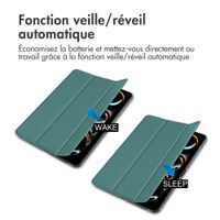 imoshion Coque tablette Trifold Apple iPad Pro 11 (2025) M5 / (2024) M4 - Vert foncé