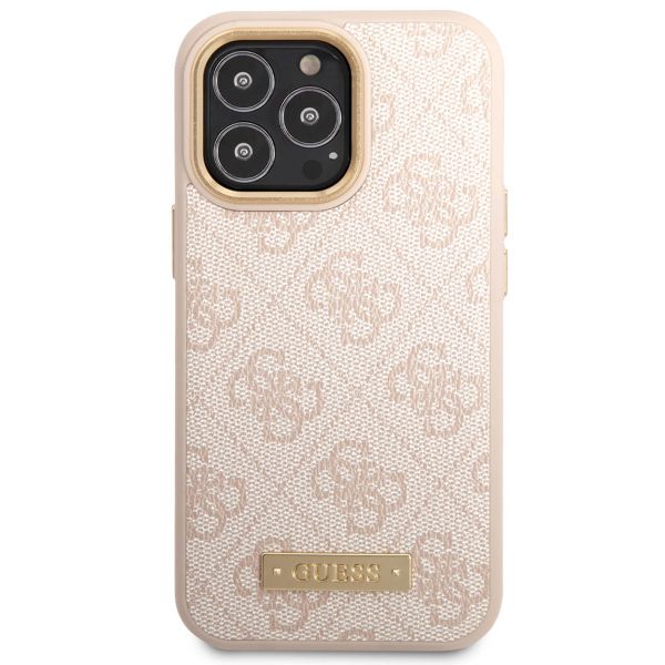 Guess Coque 4G Logo Monogram MagSafe Apple iPhone 14 Pro - Rose