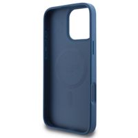 Guess Coque 4G Metal Logo MagSafe Apple iPhone 16 Pro - Bleu