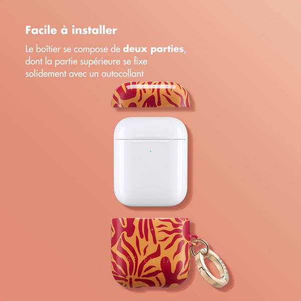 Selencia Coque Vivid  Apple Airpods 1 / 2 - Tropical Vibes Apricot
