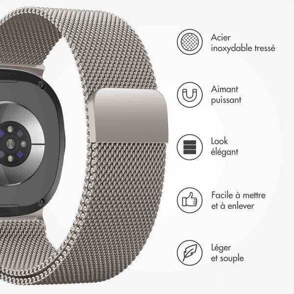 imoshion Bracelet magnétique milanais Samsung Galaxy Watch 8 (40/44mm) / Classic (46mm) - Lumière stellaire