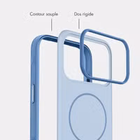 imoshion Coque arrière Color avec Thin MagSafe Ring Apple iPhone 18 Pro Max / 17 Pro Max - Bleu clair