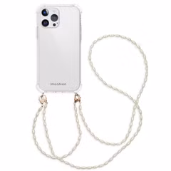 imoshion Coque avec dragonne + bracelet - Perles Apple iPhone 13 Pro - Transparent