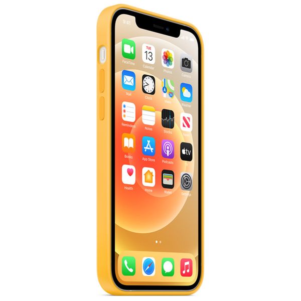 Apple Coque en silicone MagSafe Apple iPhone 12 (Pro) - Sunflower