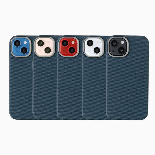 Accezz Coque arrière Mesh avec MagSafe Apple iPhone 14 / 13 - Bleu foncé