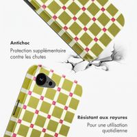 Selencia Coque arrière Vivid avec MagSafe Apple iPhone 17e / 16e - Check This Olive